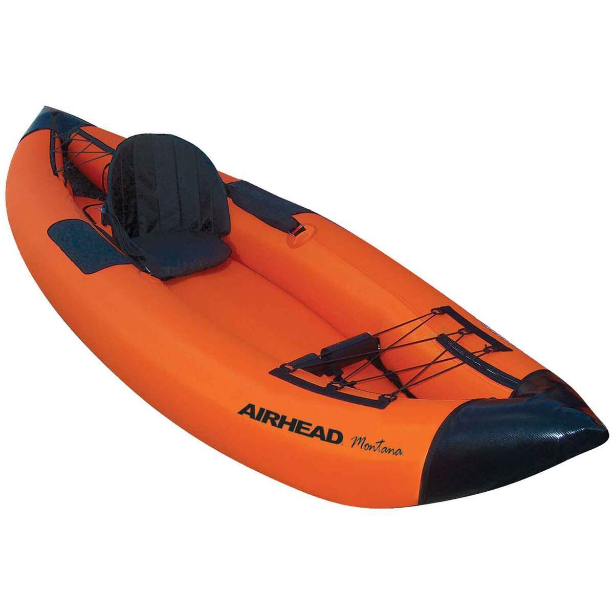 Airhead Montana 1 Person Performance Inflatable Kayak - 9.75ft Orange/Black - Orange/Black Airhead Montana 1 Person Performance Inflatable Kayak - 9.75ft Orange/Black - Orange/Black