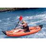 Airhead Montana 1 Person Performance Inflatable Kayak - 9.75ft Orange/Black - Orange/Black