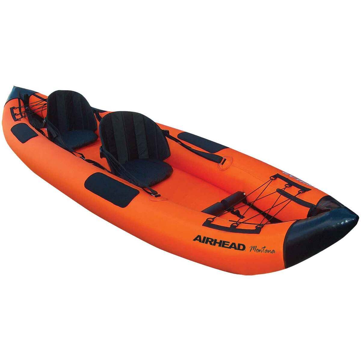 Airhead Montana 2 Person Performance Inflatable Kayak - 12ft Orange/Black - Orange/Black Airhead Montana 2 Person Performance Inflatable Kayak - 12ft Orange/Black - Orange/Black