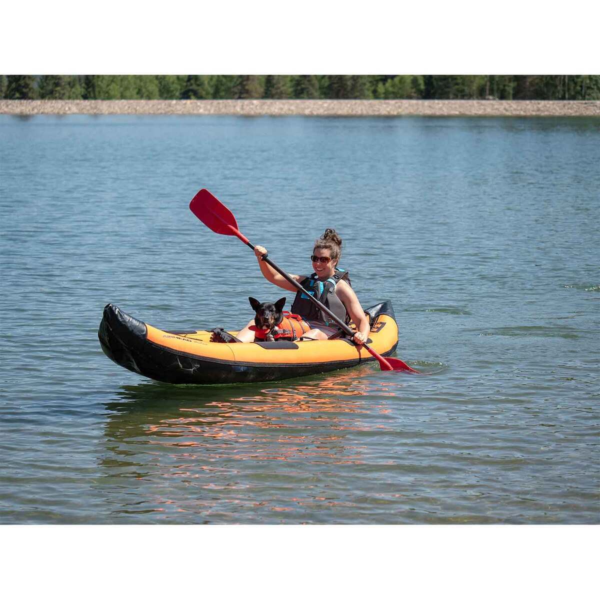 Airhead Montana 2 Person Performance Inflatable Kayak - 12ft Orange/Black - Orange/Black Airhead Montana 2 Person Performance Inflatable Kayak - 12ft Orange/Black - Orange/Black