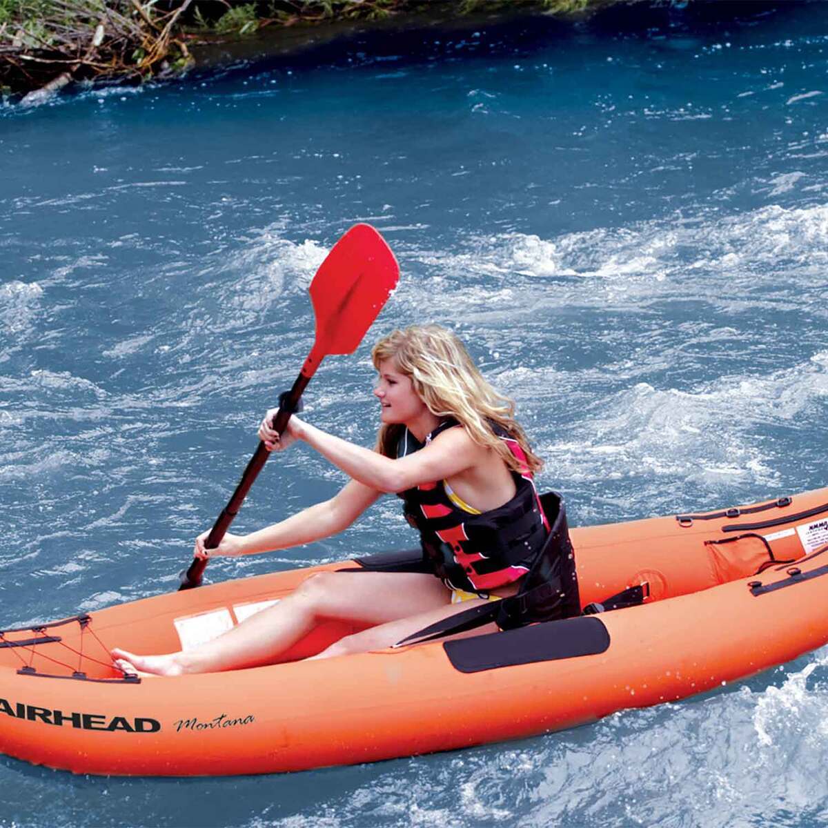 Airhead Performance Aluminum Kayak Paddle - 92in - Red Airhead Performance Aluminum Kayak Paddle - 92in - Red