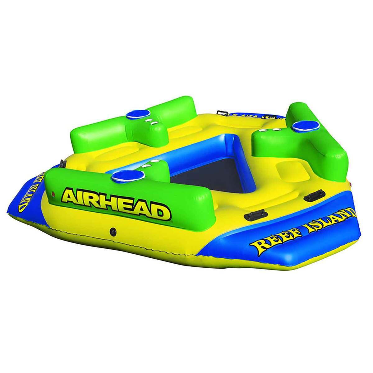 Airhead Reef Island 6 Person Pool Float - Yellow/Green/Blue Airhead Reef Island 6 Person Pool Float - Yellow/Green/Blue