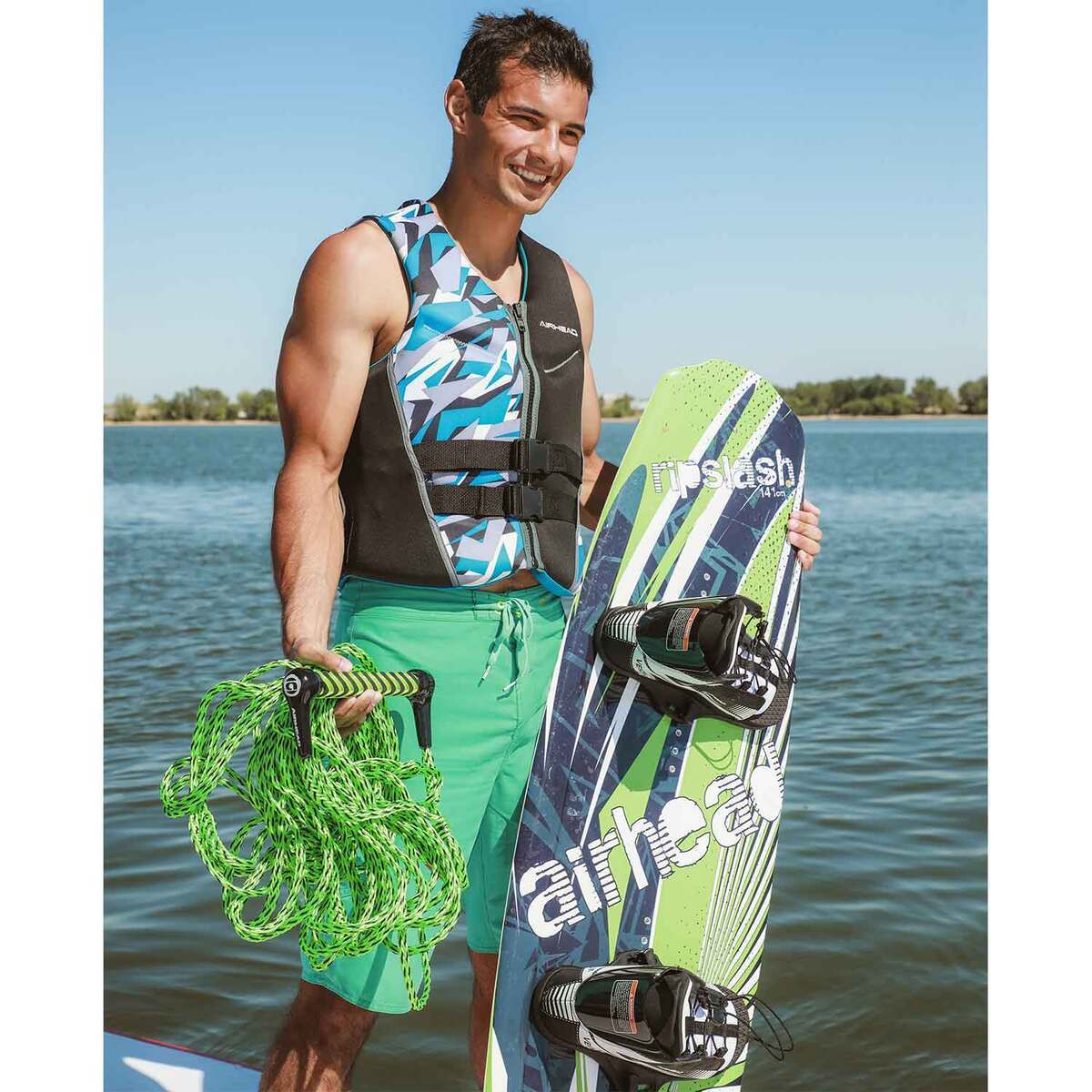 Airhead Ripslash Wakeboard Towable - Green - Green Airhead Ripslash Wakeboard Towable - Green - Green