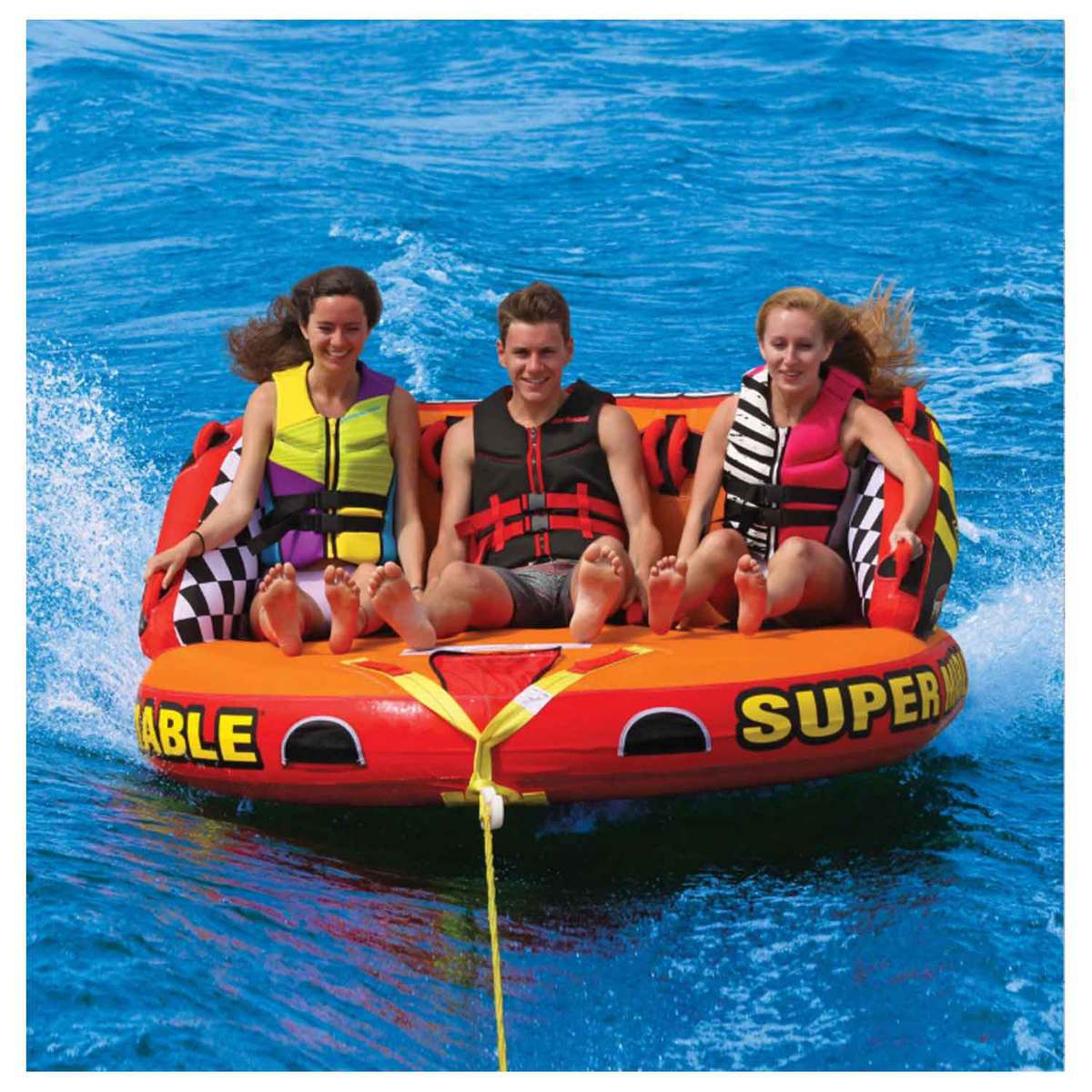 Airhead Super Mable 3 Person Towable - Red/Orange | Sportsman's Warehouse