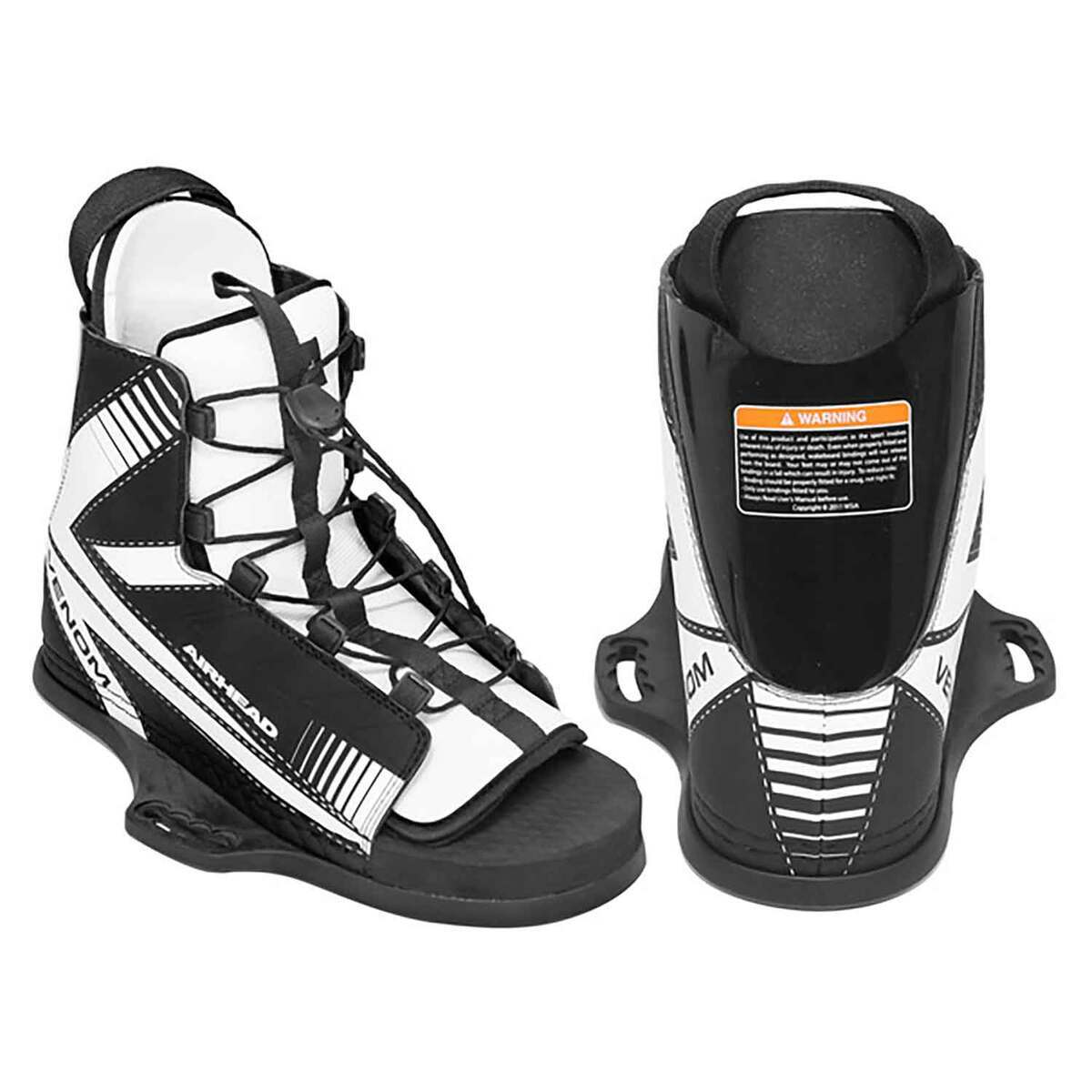 Airhead Venom Wakeboard Bindings - Black/White Airhead Venom Wakeboard Bindings - Black/White
