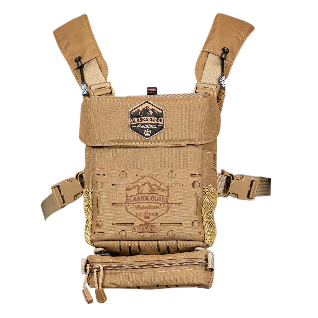 Alaska Guide Creations RAVUS Bino Pack Case Coyote Brown