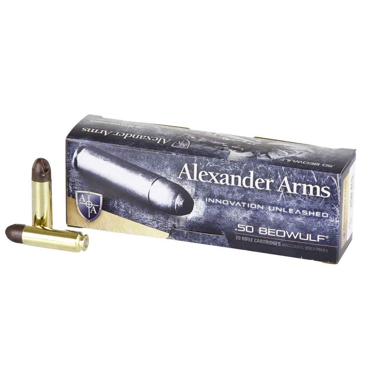 Alexander Arms Inceptor ARX .50 Beowulf 200gr Rifle Ammo - 20 Rounds ...