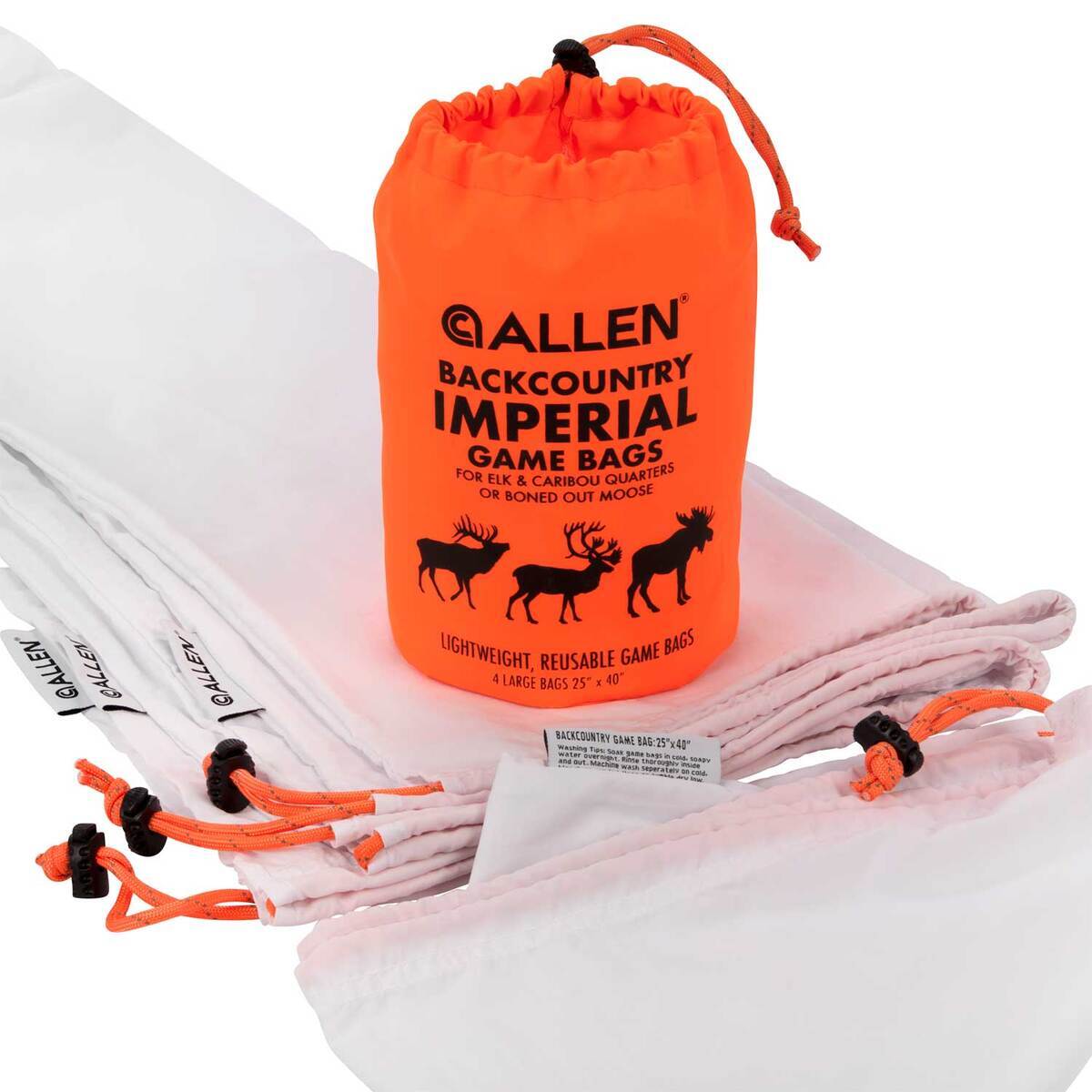 Allen Backcountry Imperial Elk Game Bag Set 4 Quarter Bags