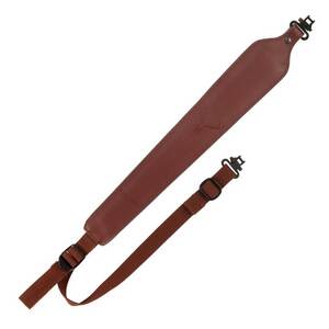 Allen Dear Stamped Leather Rifle Sling - Brown