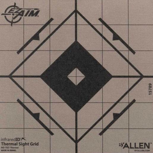 Allen Co EZ Aim Adhesive Thermal 6in Sight Grid Target - Gray - Gray