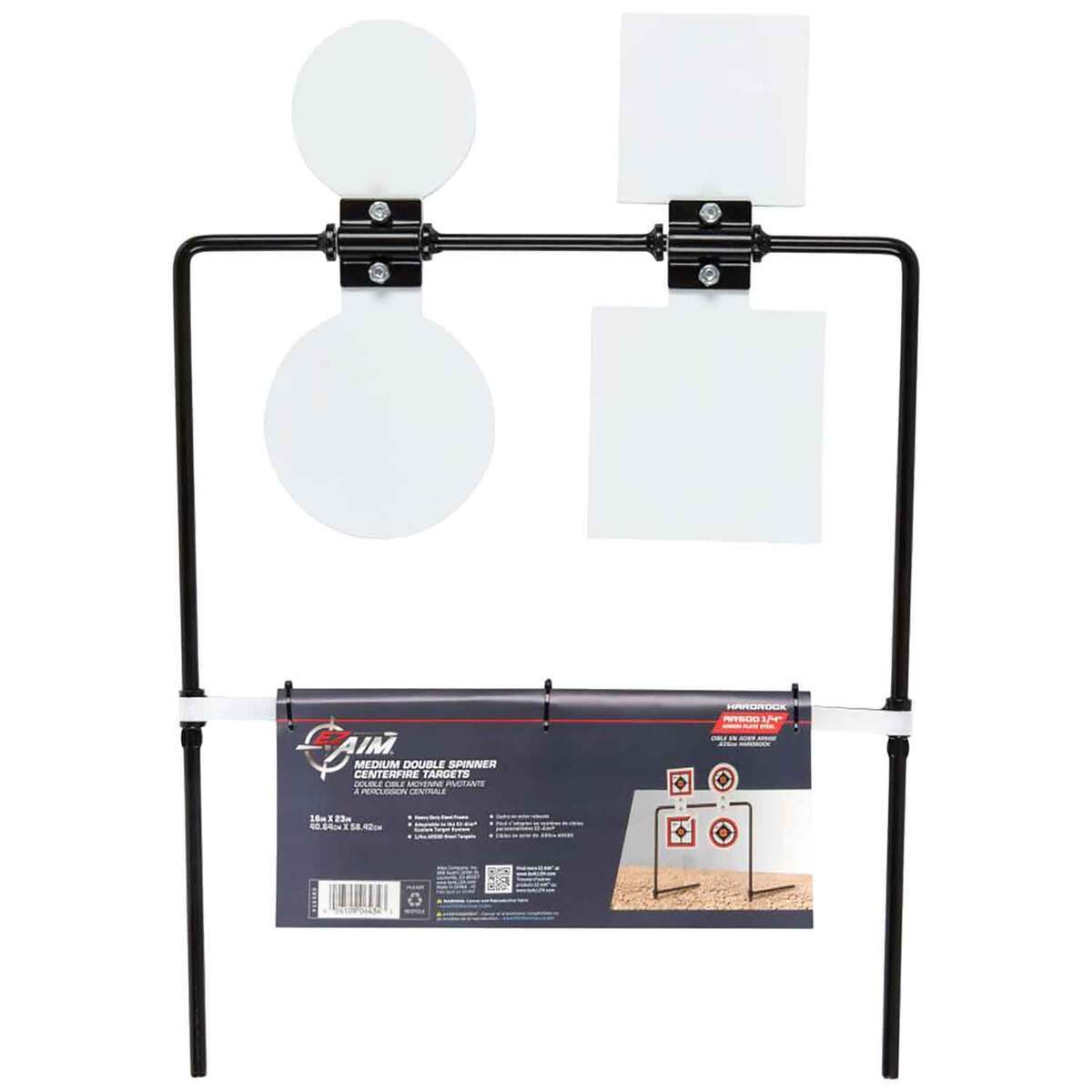 Allen EZ Aim Hardrock AR500 Double Spinner Targets with Stand ...