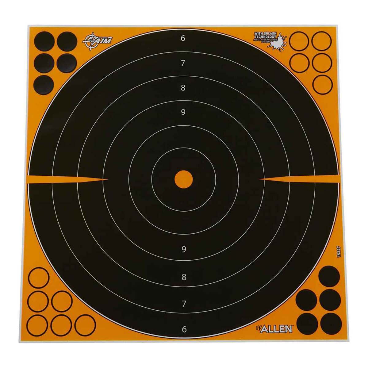 Allen EZ-Aim Splash Bullseye Adhesive Paper Target - 5 Piece - Black Allen EZ-Aim Splash Bullseye Adhesive Paper Target - 5 Piece - Black