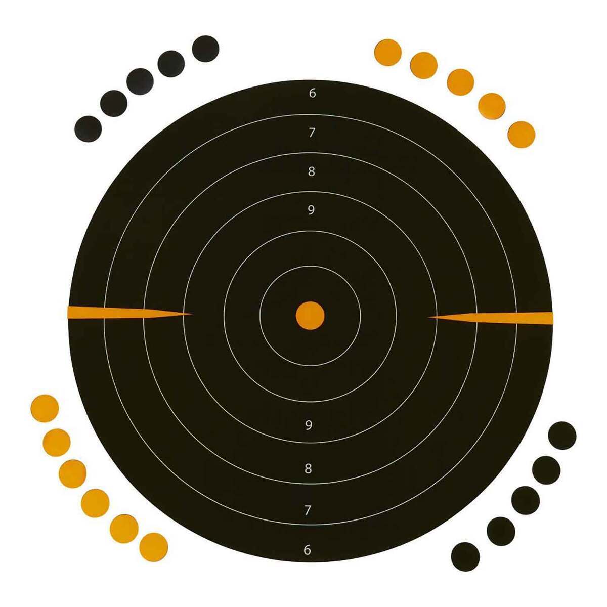 Allen EZ-Aim Splash Bullseye Adhesive Paper Target - 5 Piece - Black Allen EZ-Aim Splash Bullseye Adhesive Paper Target - 5 Piece - Black