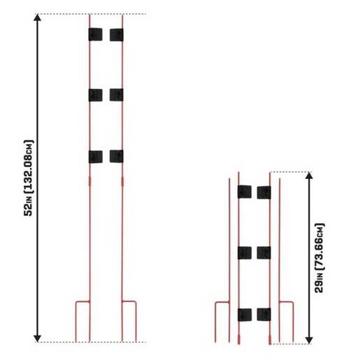Allen Co EZ Aim Stow-N-Go Shooting Target Stakes - Multicolor