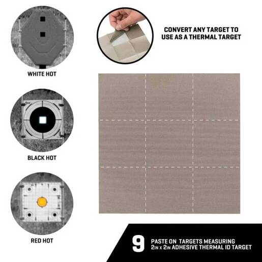 Allen Co EZ Aim Thermal Paste-On 2in Patches - 9-Pack - Gray