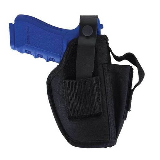 Allen Co Med/Large Frame Semi-Auto Handguns, Outside the Waistband, Ambidextrous Belt Holster – Black – Black 06