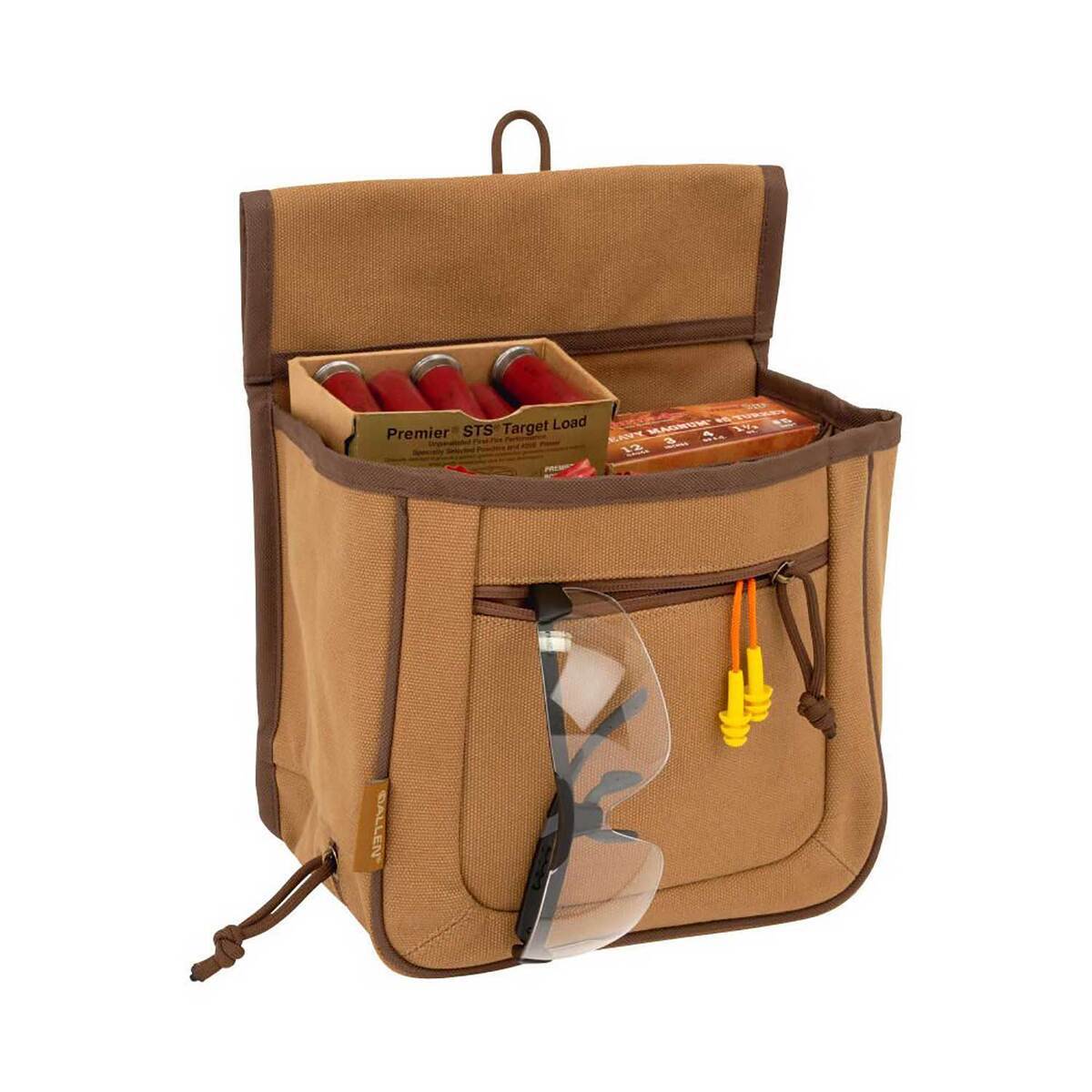 Allen Co Rival Double Compartment Shell Bag - Tan, 52in Waist Belt ...