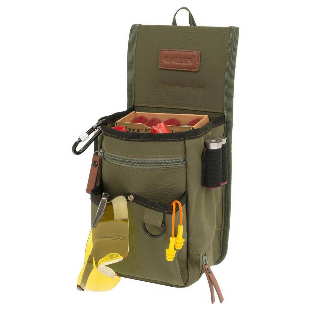 Allen Co Triumph Rip-Stop Double Compartment Shell Bag - Olive, 52in Waist Belt - Green Allen Co Triumph Rip-Stop Double Compartment Shell Bag - Olive, 52in Waist Belt - Green