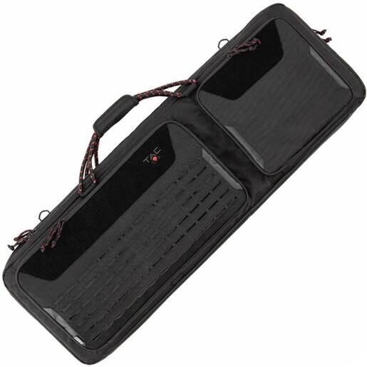 Allen Company Tac-Six 2-Firearm Unit with Laser Cut Molle Front 38in Tactical Rifle Case – Black – Black