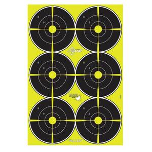Allen EZ Aim Splash Reactive Paper Bullseye Shooting Targets 6 Targets Per Sheet - 100 Sheets