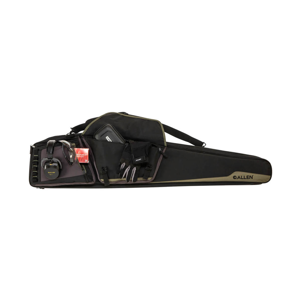 Allen Rocky Double 50in Rifle Case - Black/Tan Allen Rocky Double 50in Rifle Case - Black/Tan