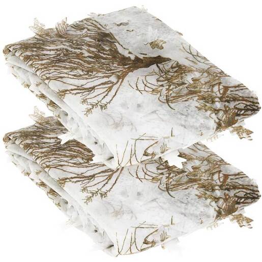 Allen Vanish 3D Leafy Omnitex 12ft x 56in Blind Making Material – Mossy Oak Winter Brush – 2 Pack – White 12ft x 56in