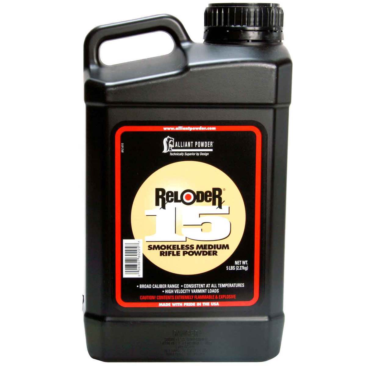 Alliant RL-15 Smokeless Powder - 5lb Keg - 5lb Alliant RL-15 Smokeless Powder - 5lb Keg - 5lb