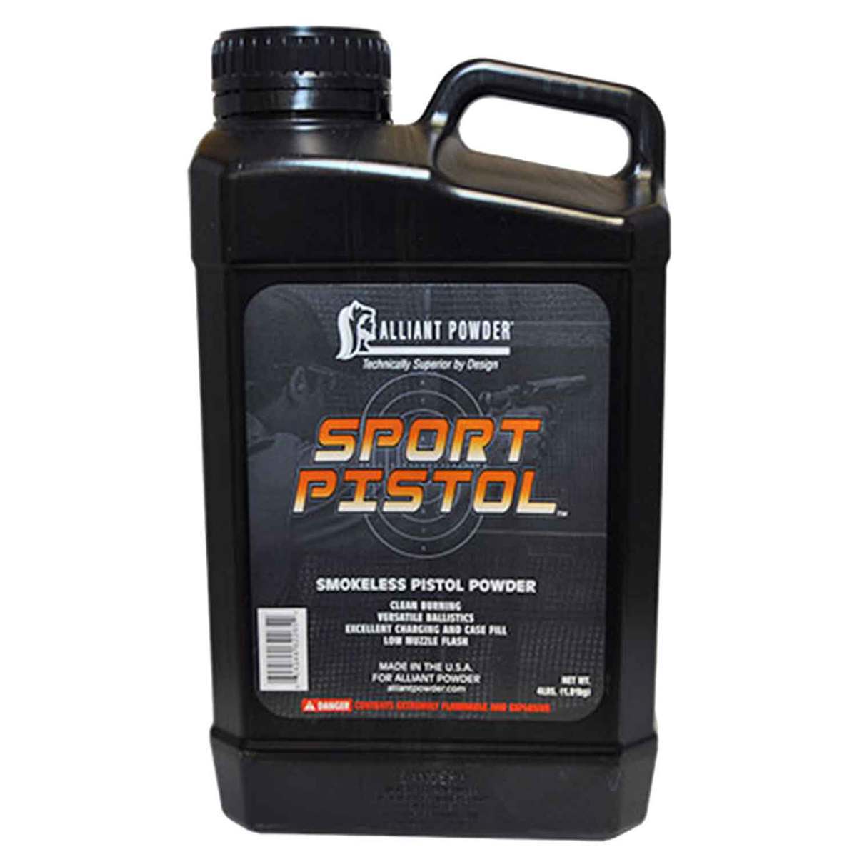 Alliant Sport Pistol Smokeless Powder - 4lb Keg - 4lb Alliant Sport Pistol Smokeless Powder - 4lb Keg - 4lb