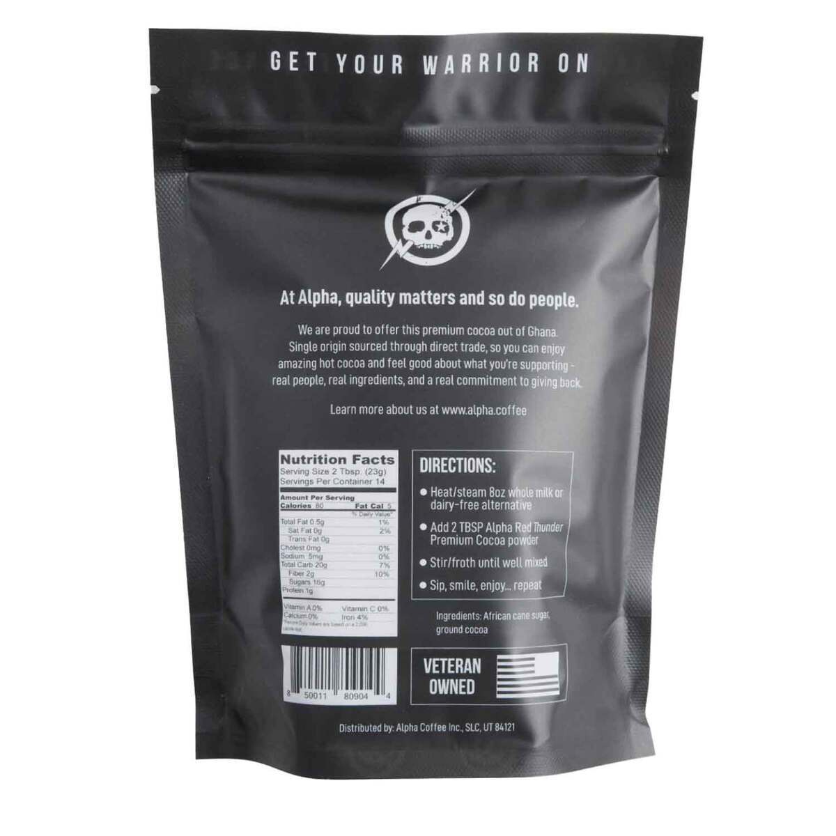 Alpha Coffee Red Thunder Premium Hot Cocoa - 14 Servings Alpha Coffee Red Thunder Premium Hot Cocoa - 14 Servings