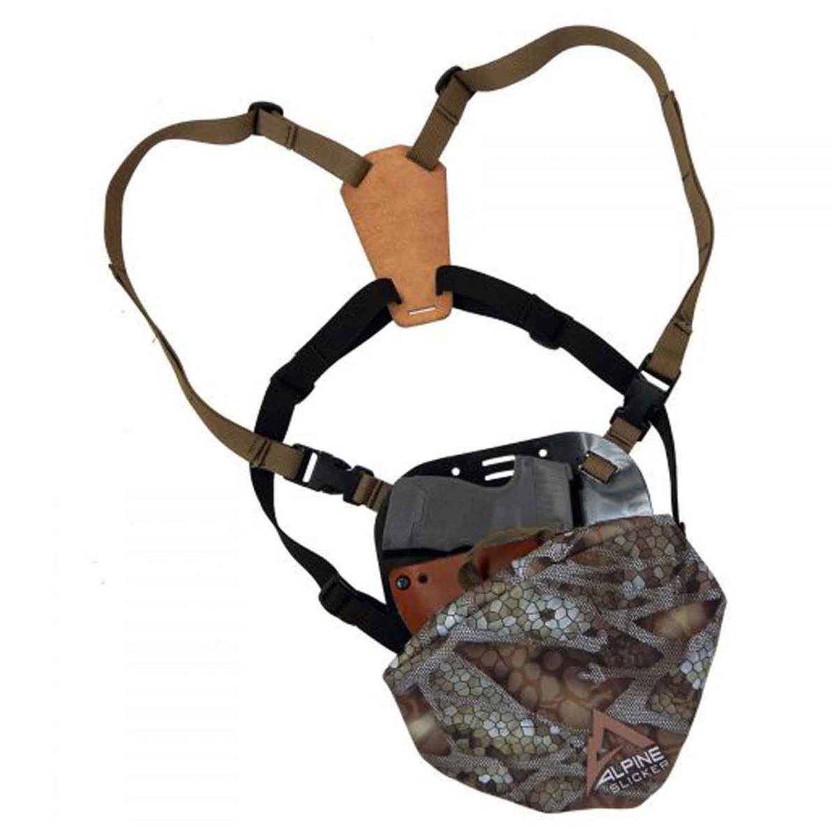 Alpine Pistol Slicker Chest and Leg Harness Holster - Vanish Tan - Vanish Tan Camo pattern Alpine Pistol Slicker Chest and Leg Harness Holster - Vanish Tan - Vanish Tan Camo pattern