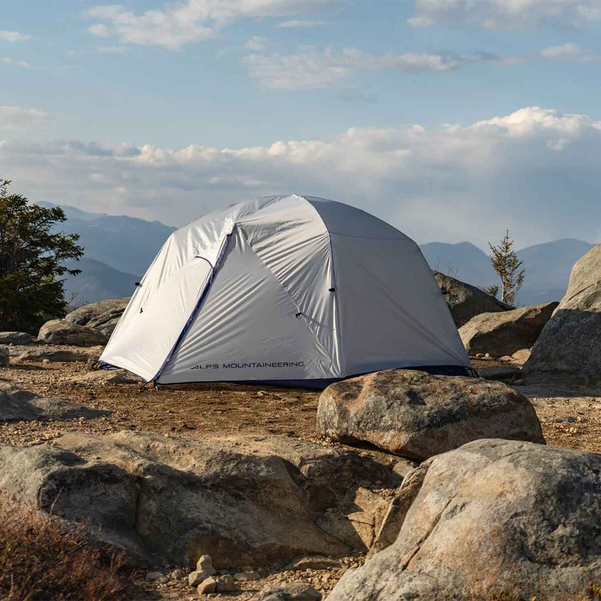 ALPS Mountaineering Acropolis 4-Person Backpacking Tent - Gray/Navy - Grey/Blue ALPS Mountaineering Acropolis 4-Person Backpacking Tent - Gray/Navy - Grey/Blue