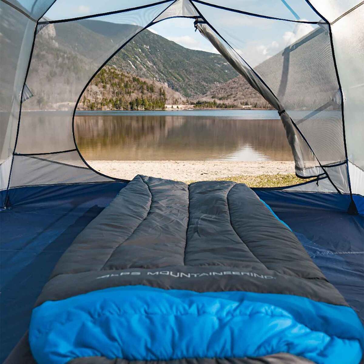 ALPS Mountaineering Acropolis 4-Person Backpacking Tent - Gray/Navy - Grey/Blue ALPS Mountaineering Acropolis 4-Person Backpacking Tent - Gray/Navy - Grey/Blue