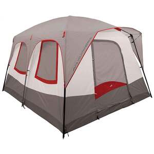 ALPS Mountaineering Camp Creek Two-Room 6-Person Camping Tent - Gray/Red