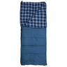 ALPS Mountaineering Camper Flannel Outfitter 45 Degree Regular Rectangular Sleeping Bag - Blue - Blue Regular