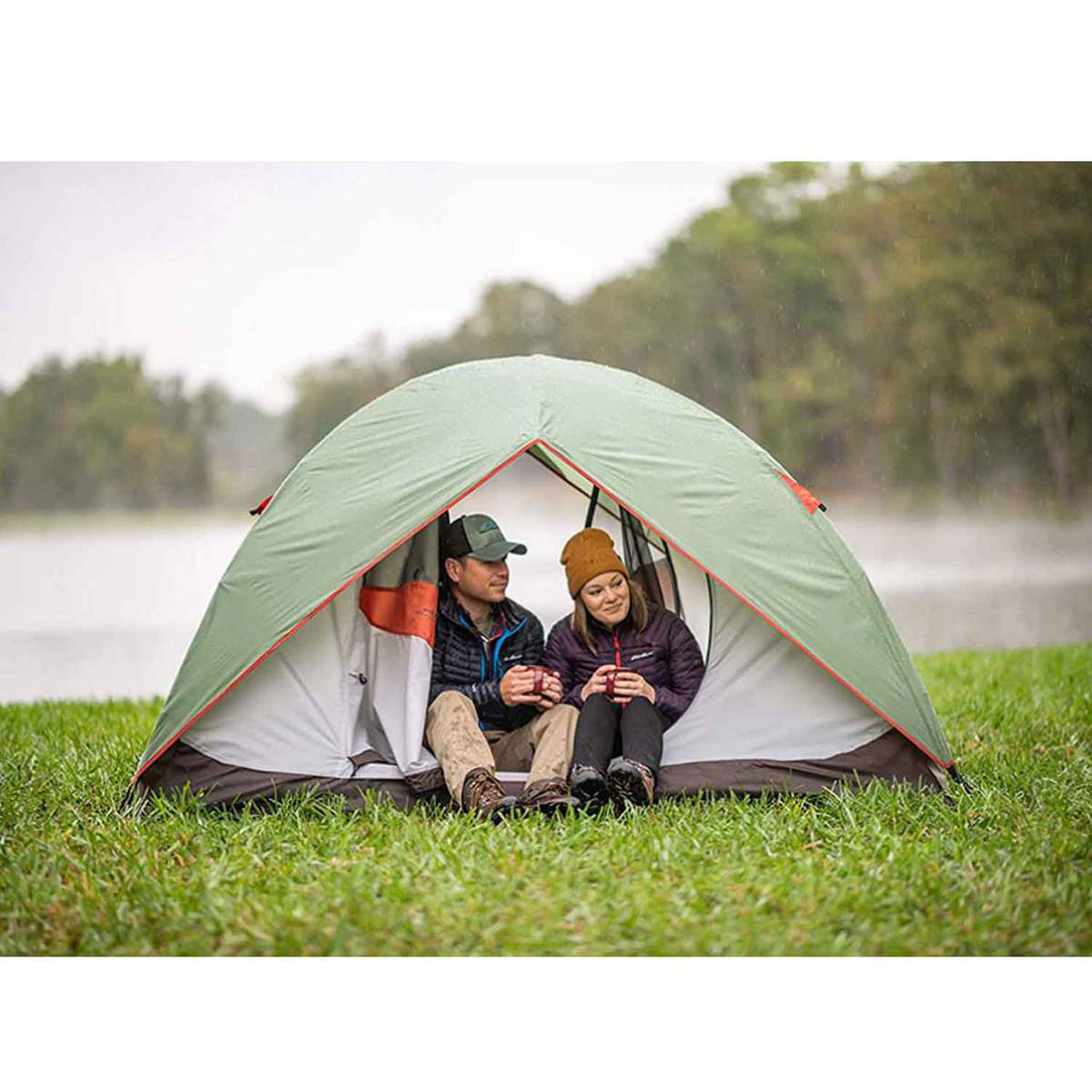 ALPS Mountaineering Meramac 4 Person Camping Tent - Sage/Rust ALPS Mountaineering Meramac 4 Person Camping Tent - Sage/Rust