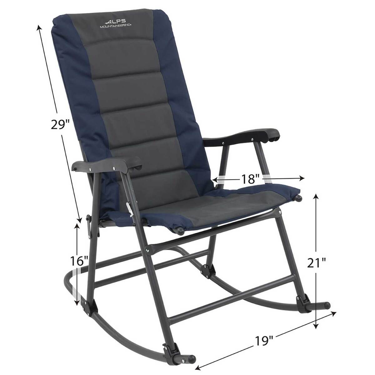 ALPS Mountaineering Rocking Chair - Navy/Charcoal - Navy/Charcoal One Size ALPS Mountaineering Rocking Chair - Navy/Charcoal - Navy/Charcoal One Size