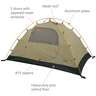ALPS Mountaineering Taurus 2-Person Outfitter Camping Tent - Tan/Green - Tan/Green