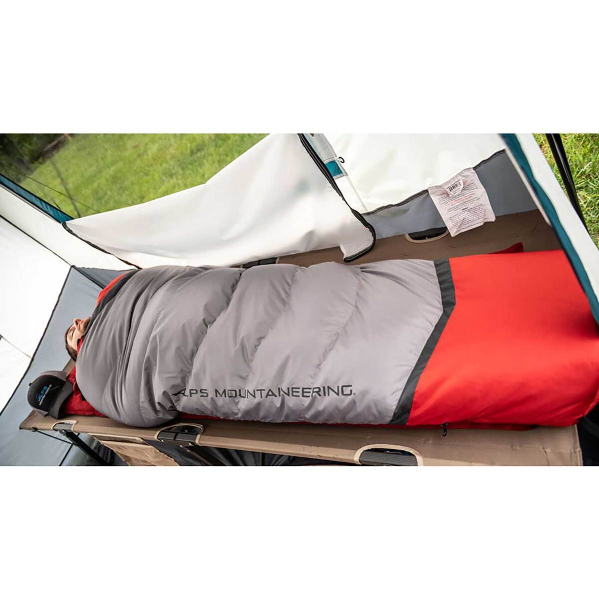 ALPS Mountaineering Zenith 30 Degree Mummy Sleeping Bag - Gray/Red ALPS Mountaineering Zenith 30 Degree Mummy Sleeping Bag - Gray/Red