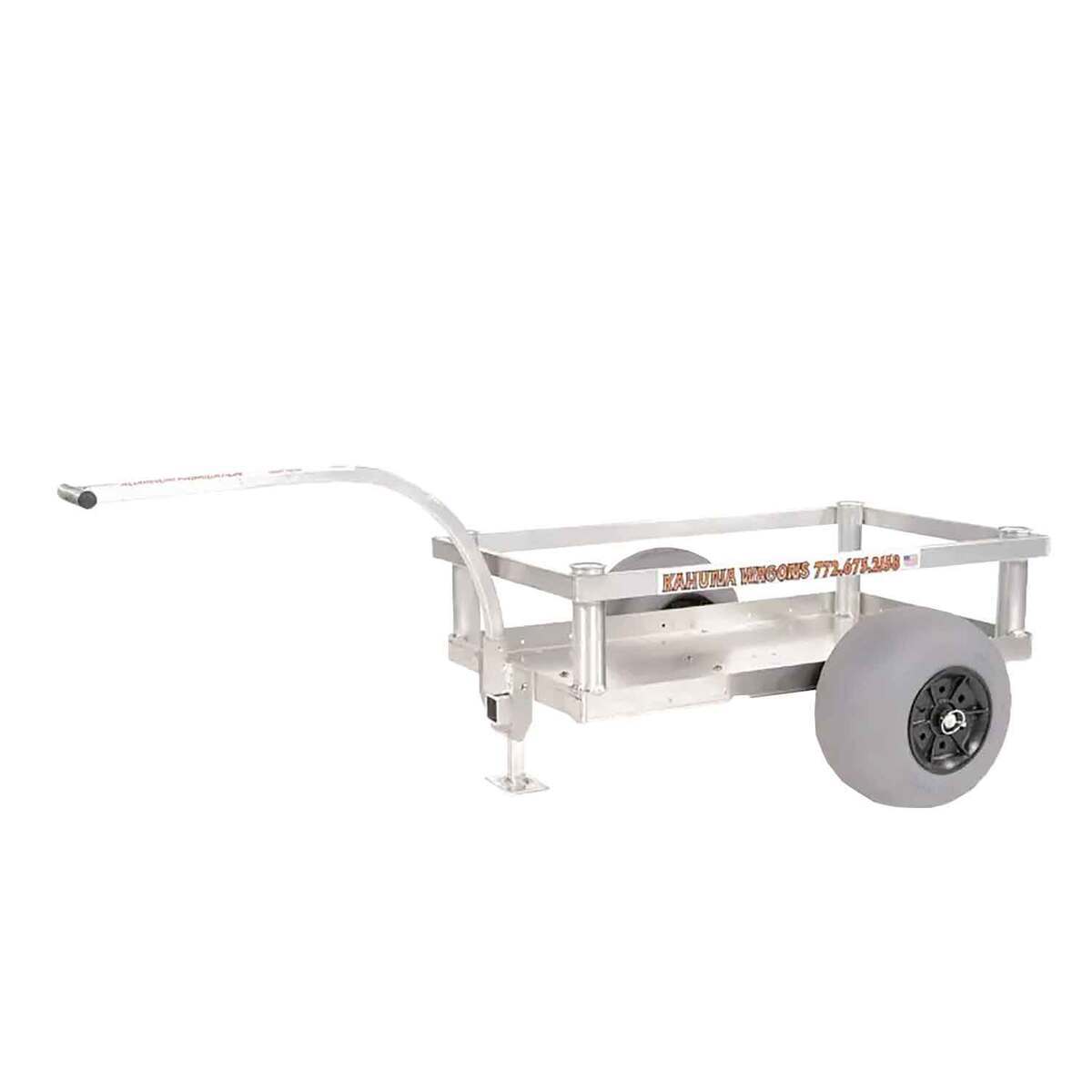 Alumacart Bimini Beach Wagon With Retractable Hitch - Gray Alumacart Bimini Beach Wagon With Retractable Hitch - Gray