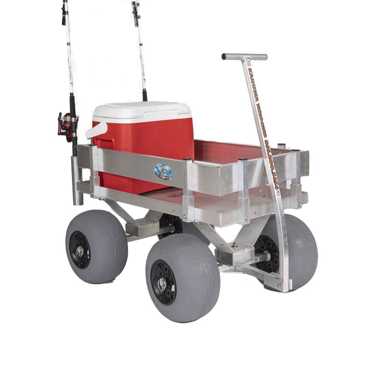 Alumacart Kahuna Junior Beach & Fishing Wagon - Silver Alumacart Kahuna Junior Beach & Fishing Wagon - Silver