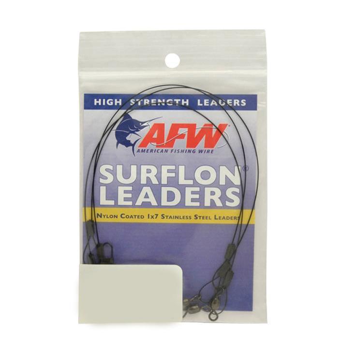 AFW E030BL09/3 Surflon Leaders Nylon Coated 1x7 Stainless Sleeve