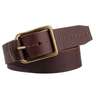American Endurance Men's Full Grain Leather Belt with Leather Wrapped Buckle