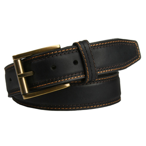 American Endurance Men's Padded Full Leather Belt and Roller Buckle American Endurance Men's Padded Full Leather Belt and Roller Buckle