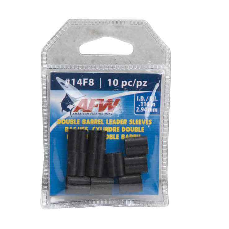 American Fishing Wire Double Barrel Sleeves - Black 4 American Fishing Wire Double Barrel Sleeves - Black 4
