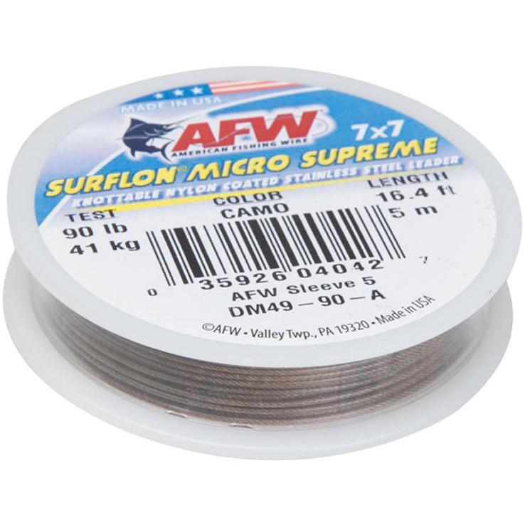 American Fishing Wire Surflon Micro Supreme Leader - Camo American Fishing Wire Surflon Micro Supreme Leader - Camo