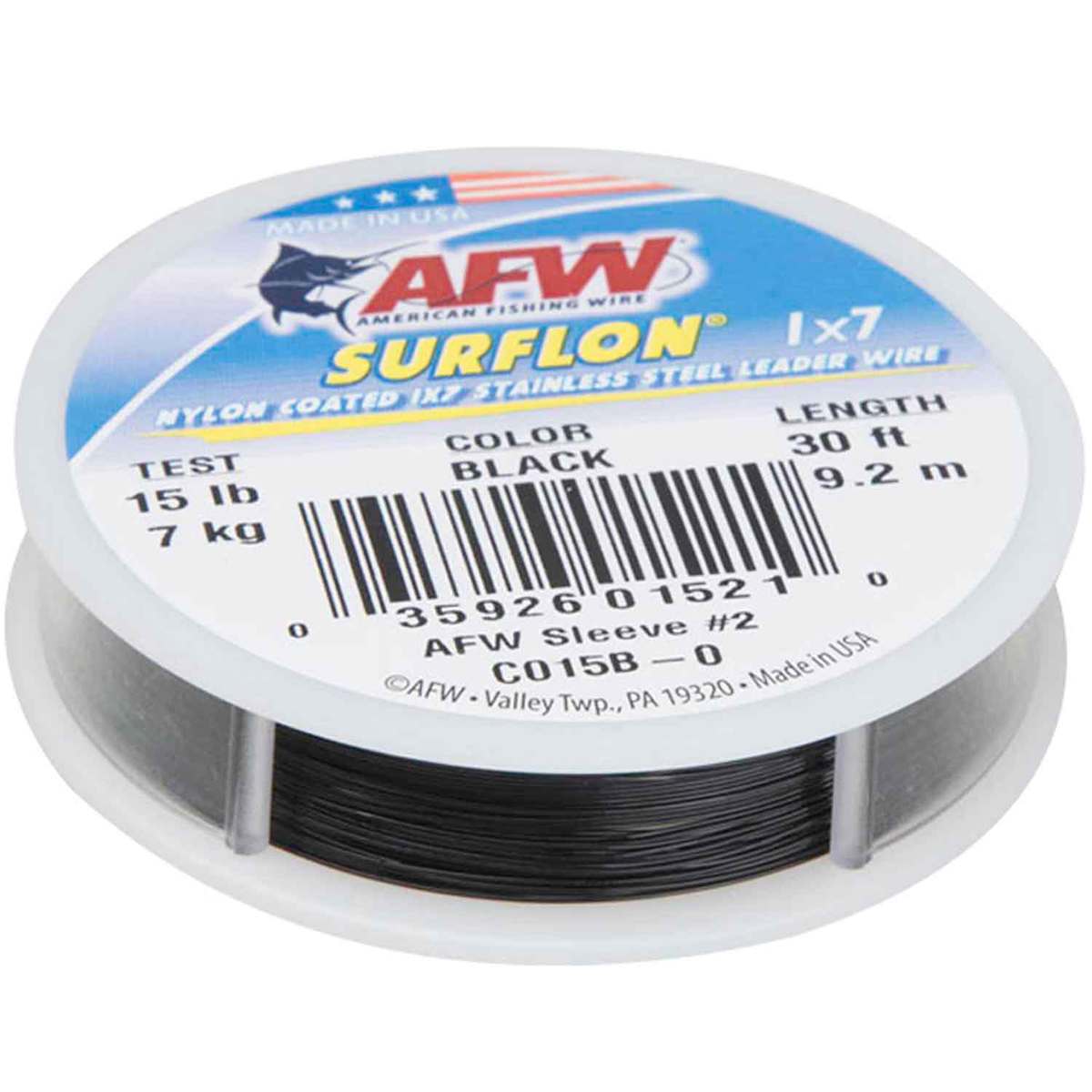 AFW Surflon Nylon Coated Wire 30' Camo 40lb