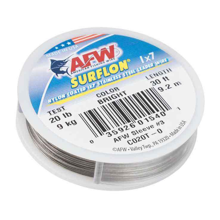 American Fishing Wire Surflon Nylon Coated Leader American Fishing Wire Surflon Nylon Coated Leader