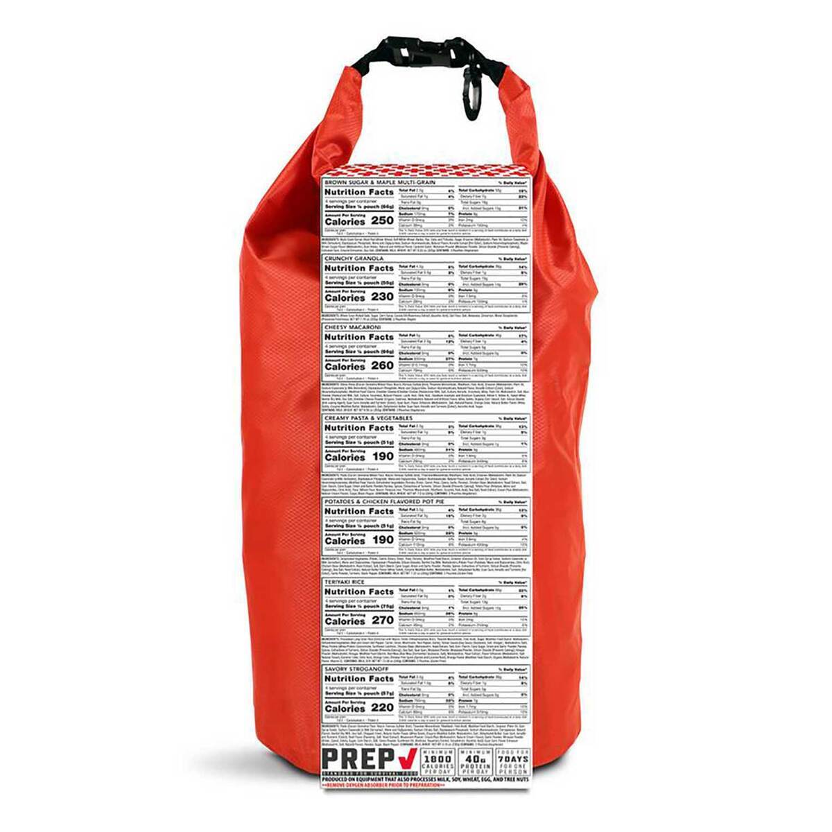 American Red Cross 7 Day Emergency Food Supply with Dry Bag American Red Cross 7 Day Emergency Food Supply with Dry Bag