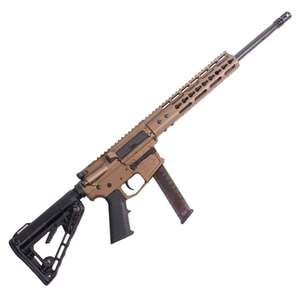 American Tactical AR15 Mil-Sport 9mm Luger 16in Burnt Bronze Cerakote Semi Automatic Modern Sporting Rifle - 31+1 Rounds