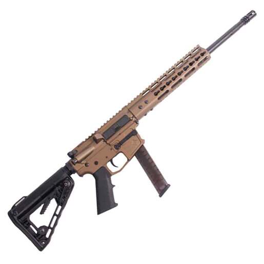 American Tactical AR15 Mil-Sport 9mm Luger 16in Burnt Bronze Cerakote Semi Automatic Modern Sporting Rifle - 31+1 Rounds image